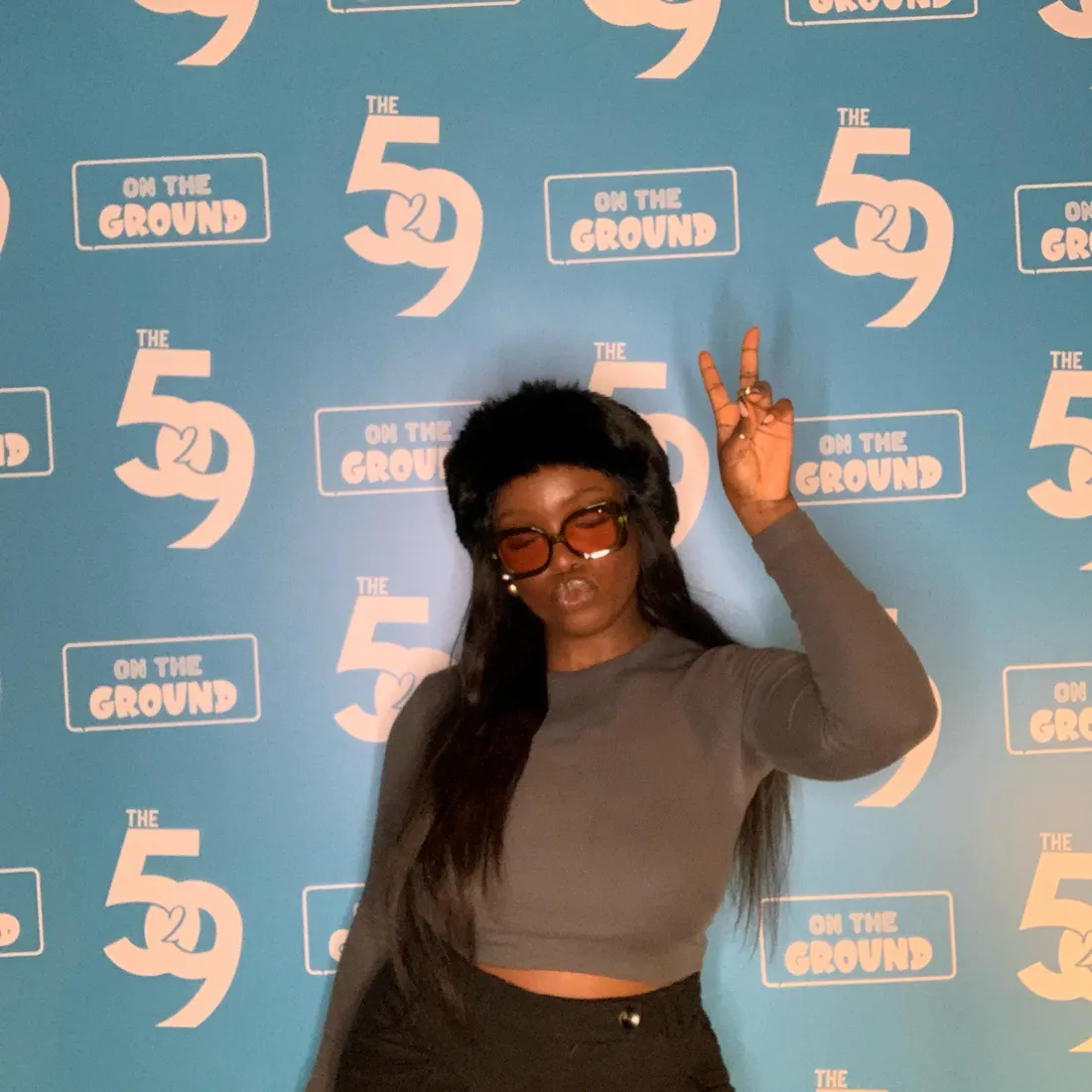 Guests posing in the selfie pod at The529