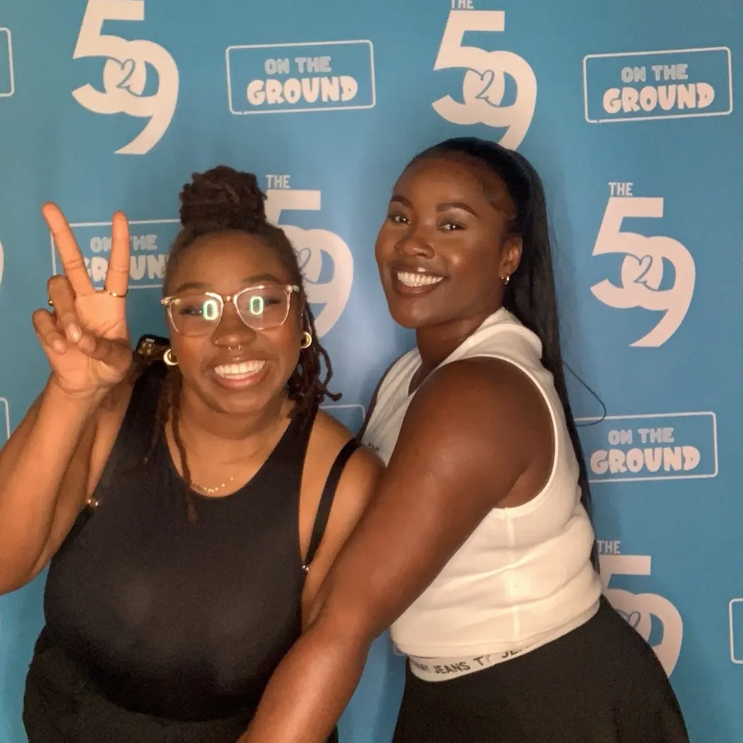 Guests posing in the selfie pod at The529