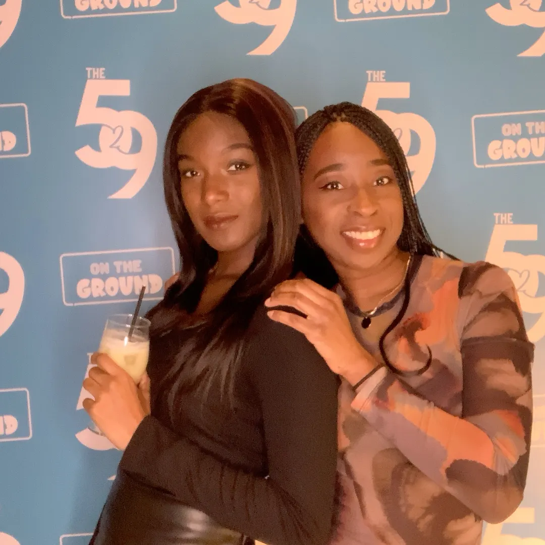 Guests posing in the selfie pod at The529