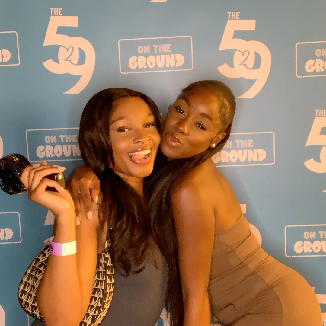 Guests posing in the selfie pod at The529